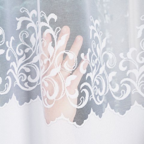 Firanka gotowa żakardowa GENOWEFA 120x400 cm kolor biały