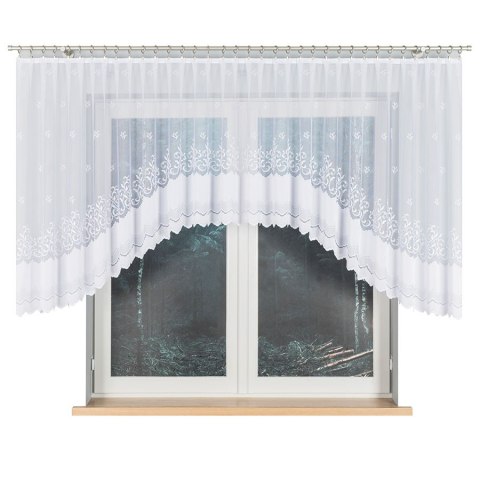 Firanka gotowa żakardowa GENOWEFA 120x400 cm kolor biały