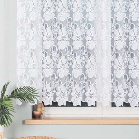 Firanka żakardowa gotowa PATRYCJA 150x300 cm kolor biały
