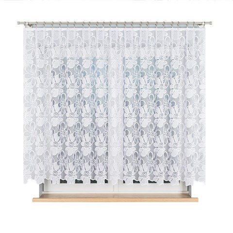 Firanka żakardowa gotowa PATRYCJA 150x300 cm kolor biały