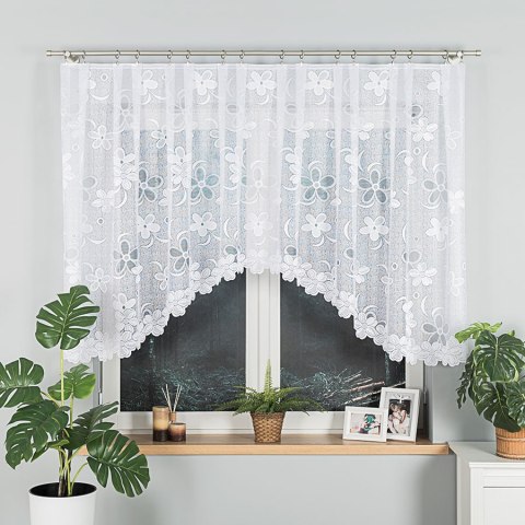 Firanka gotowa żakardowa RENATA 130x300 cm kolor biały