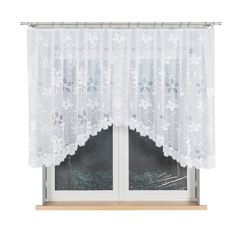 Firanka gotowa żakardowa RENATA 130x300 cm kolor biały