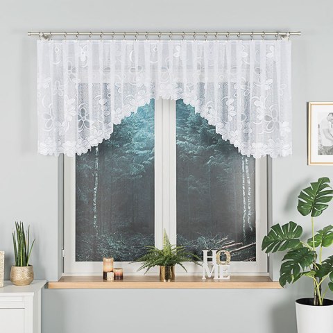 Firanka gotowa żakardowa RENATA 80x350 cm kolor biały