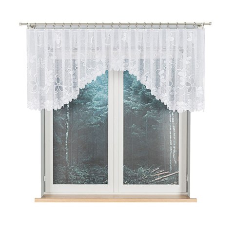 Firanka gotowa żakardowa RENATA 80x350 cm kolor biały