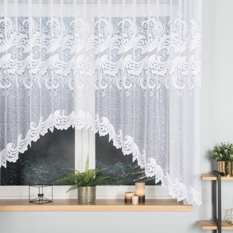 Firanka gotowa żakardowa IWONA 160x300 cm kolor biały