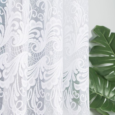 Firanka gotowa żakardowa IWONA 160x300 cm kolor biały