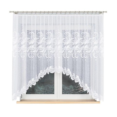 Firanka gotowa żakardowa IWONA 160x300 cm kolor biały