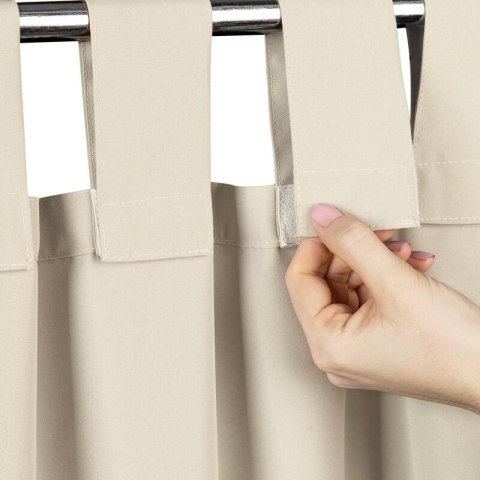 ZASŁONA GOTOWA GARDEN NA SZELKACH 155X200 CM BEŻOWY