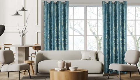 ZASŁONA GOTOWA MELODY 140X270 CM GRANATOWY