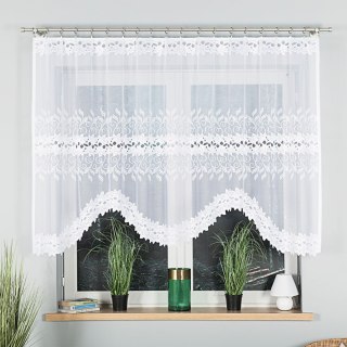 Firanka gotowa żakardowa BASTIA 130x340 cm kolor biały