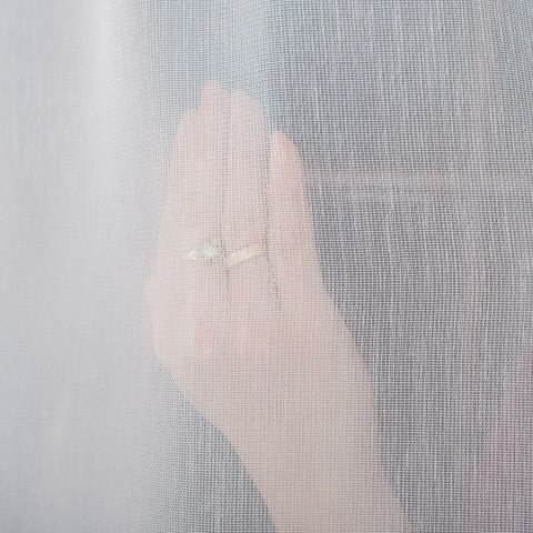 Firanka fantazyjna z ołowianką na metry 318331 wysokość 300 cm kolor biały