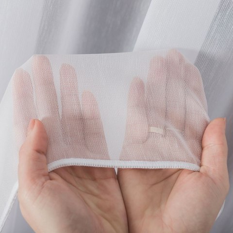 Firanka fantazyjna z ołowianką na metry 318331 wysokość 300 cm kolor biały