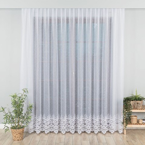 Firanka żakardowa 018864 wysokość 250 cm kolor biały