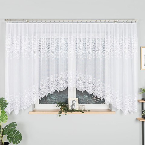 Firanka gotowa żakardowa CELINA 160x500 cm kolor biały