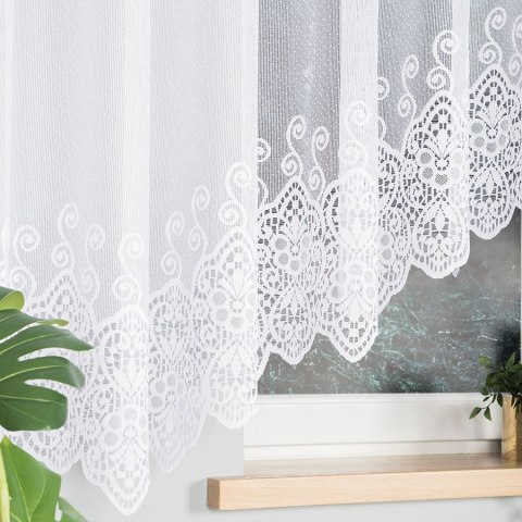 Firanka gotowa żakardowa CELINA 160x500 cm kolor biały