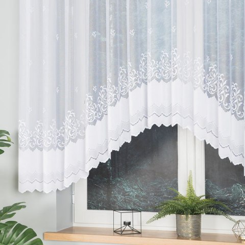 Firanka gotowa żakardowa GENOWEFA 140x350 cm kolor biały