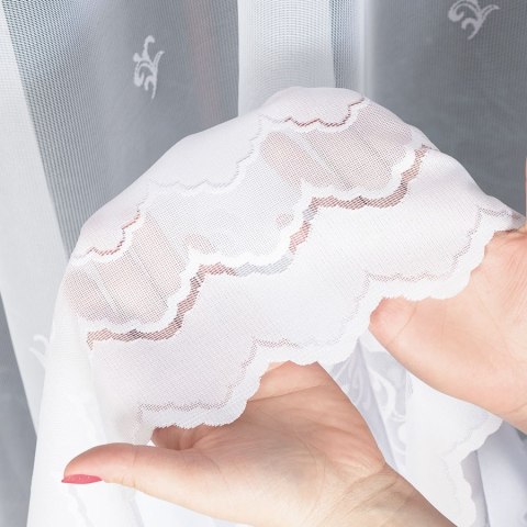 Firanka gotowa żakardowa GENOWEFA 140x350 cm kolor biały