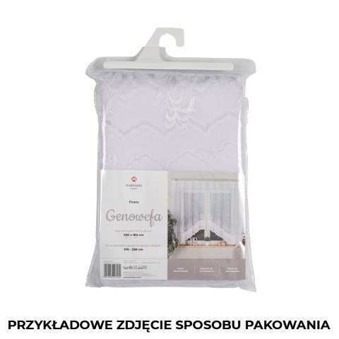 Firanka gotowa żakardowa GENOWEFA 140x350 cm kolor biały