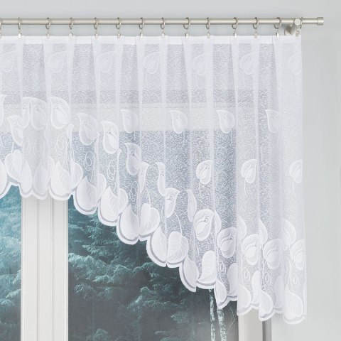 Firanka gotowa żakardowa NORA 90x300 cm kolor biały