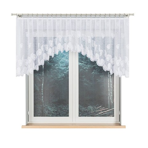 Firanka gotowa żakardowa NORA 90x300 cm kolor biały