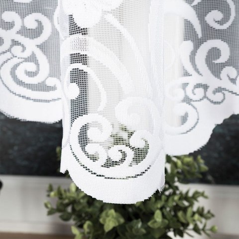 Firanka gotowa żakardowa FUKSJA 160x400 cm kolor biały