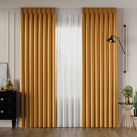 VELVET Tkanina dekoracyjna, wysokość 300cm, kolor 026 szafranowy VELVET/TZP/026/000300/1