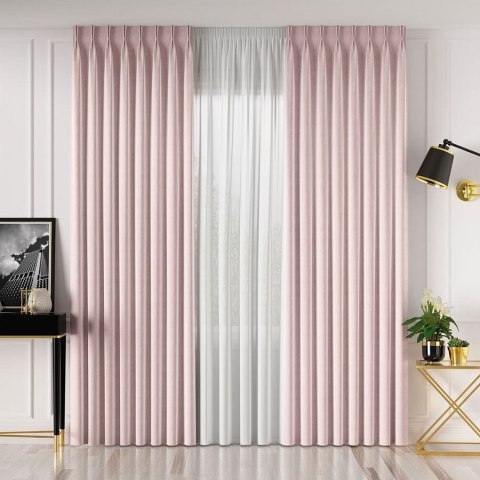 VELVET Tkanina dekoracyjna, wysokość 300cm, kolor 030 pudrowy różowy VELVET/TZP/030/000300/1