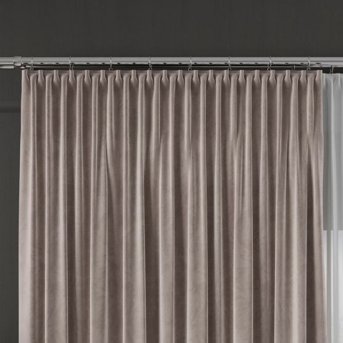 VELVET Tkanina dekoracyjna, wysokość 300cm, kolor 073 ciepły jasny szary VELVET/TZP/074/000300/1