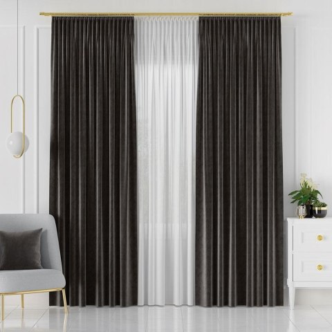 VELVET Tkanina dekoracyjna, wysokość 300cm, kolor 084 grafitowy VELVET/TZP/084/000300/1