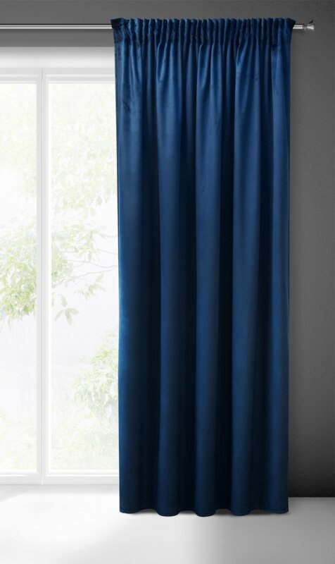 ZASŁONA GOTOWA SIBEL NA TAŚMIE 140X270 CM GRANATOWY