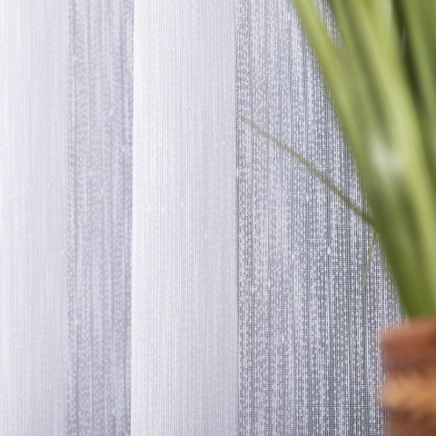 CAMERON Firanka z ołowianką, wysokość 300cm, kolor 001 biały 030628/OLO/001/000300/1