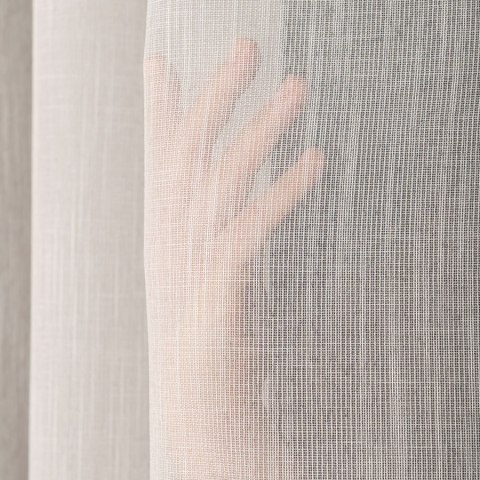 KSENIA Firanka z ołowianką, wysokość 300cm, kolor 011 naturalny/ beżowy 030626/OLO/011/000300/1