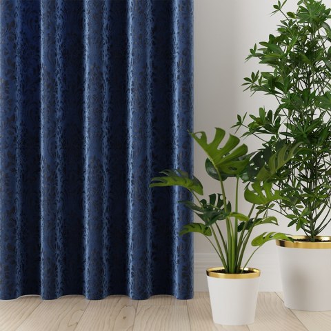 MADELINE Tkanina dekoracyjna, wysokość 300cm, kolor 019 ciemny niebieski 374165/TZP/019/000300/1