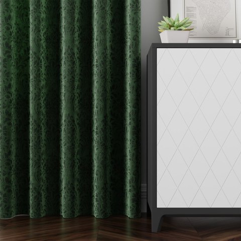 MADELINE Tkanina dekoracyjna, wysokość 300cm, kolor 030 ciemny zielony 374165/TZP/030/000300/1