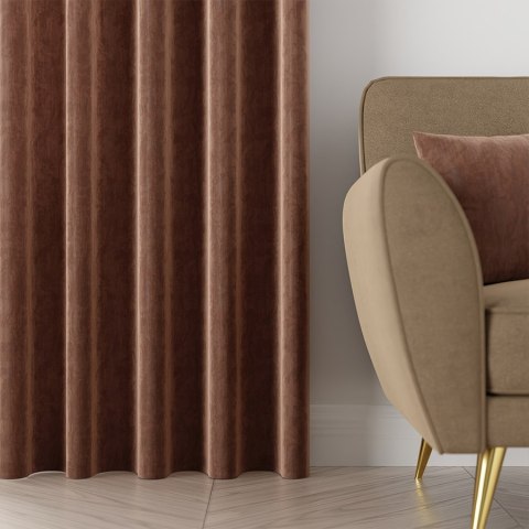 MARTINA Tkanina dekoracyjna, wysokość 300 cm, kolor 017 czekoladowy brązowy 374841/TZP/017/000300/1