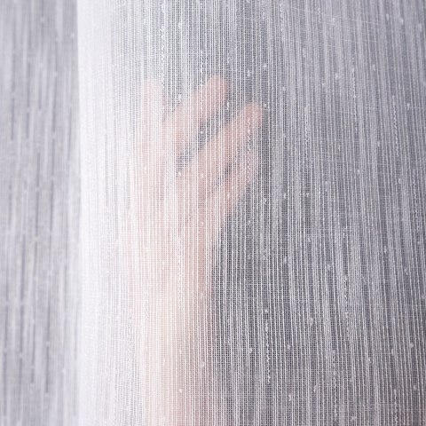 SELINA Firanka z ołowianką, wysokość 300cm, kolor 001 biały ze srebrnym 030627/OLO/001/000300/1