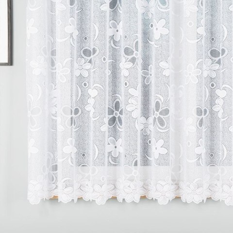 Firanka żakardowa na metry 049885 wysokość 170 cm kolor biały