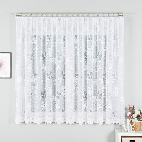 Firanka żakardowa na metry 049885 wysokość 170 cm kolor biały