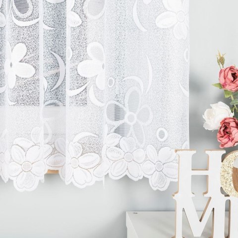 Firanka żakardowa na metry 049885 wysokość 170 cm kolor biały