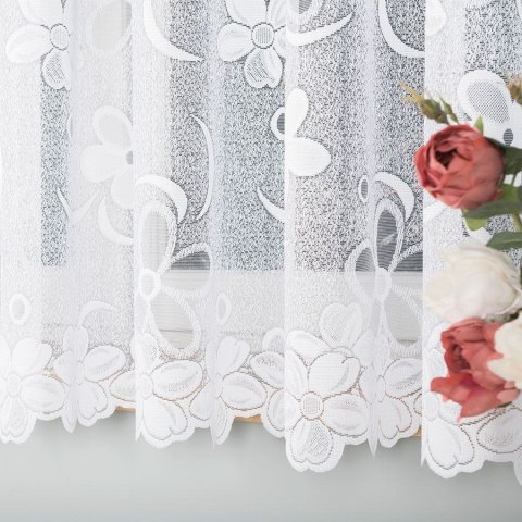 Firanka żakardowa na metry 049885 wysokość 170 cm kolor biały