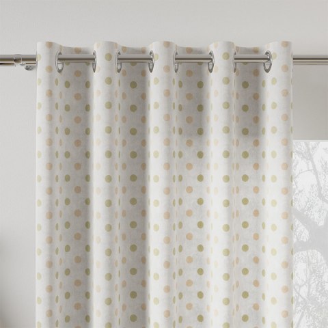 KROPKI Tkanina dekoracyjna typu MILAS, szerokość 150cm, kolor 001 pastelowy oliwkowy D00203/MIL/001/150000/1