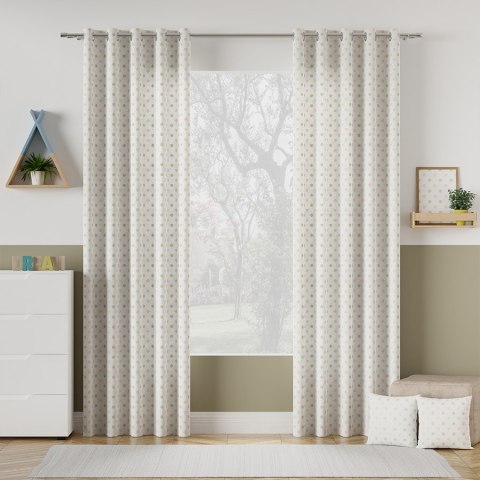 KROPKI Tkanina dekoracyjna typu MILAS, szerokość 150cm, kolor 001 pastelowy oliwkowy D00203/MIL/001/150000/1