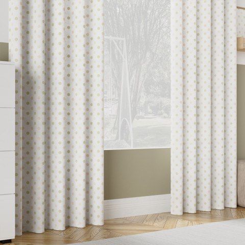 KROPKI Tkanina dekoracyjna typu MILAS, szerokość 150cm, kolor 001 pastelowy oliwkowy D00203/MIL/001/150000/1