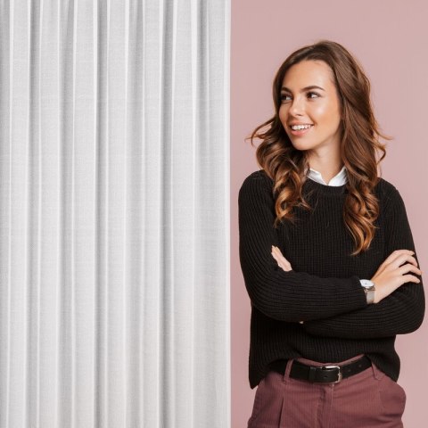 FIRANA GOTOWA VANESA NA TAŚMIE 350 X 270 CM BIAŁY