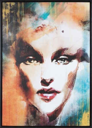 OBRAZ 637 50 X 70 CM POMARAŃCZOWY