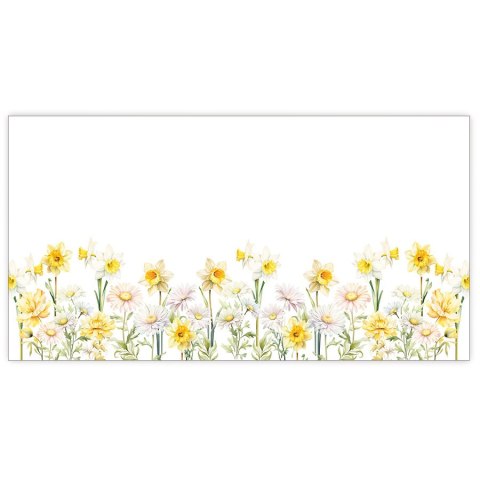 WIOSENNA POLANA Zazdrostka woalowa, WOAL, szerokość 100 x wysokość 40cm, kolor 001 żółty P00208/ZAZ/001/100040/1