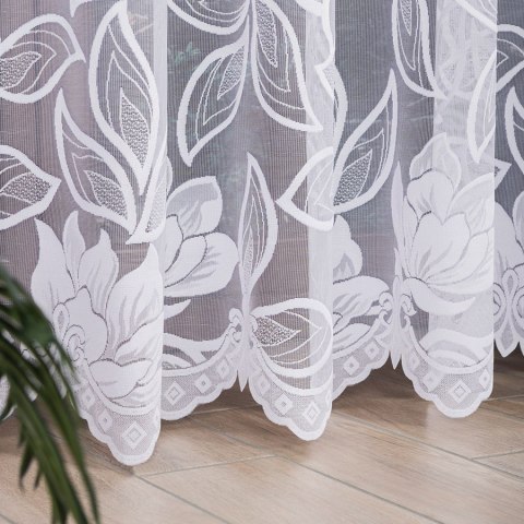 Firanka żakardowa na metry 023338 wysokość 250 cm kolor biały