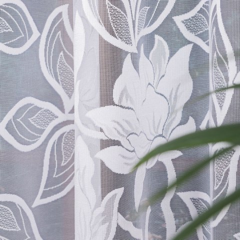 Firanka żakardowa na metry 023338 wysokość 250 cm kolor biały