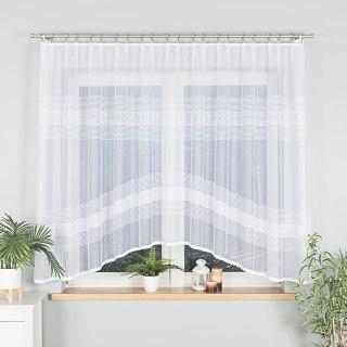 Firanka gotowa żakardowa KLAUDYNA 160x300 cm kolor biały