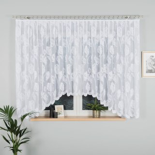 Firanka gotowa żakardowa SONIA 160x450 cm kolor biały